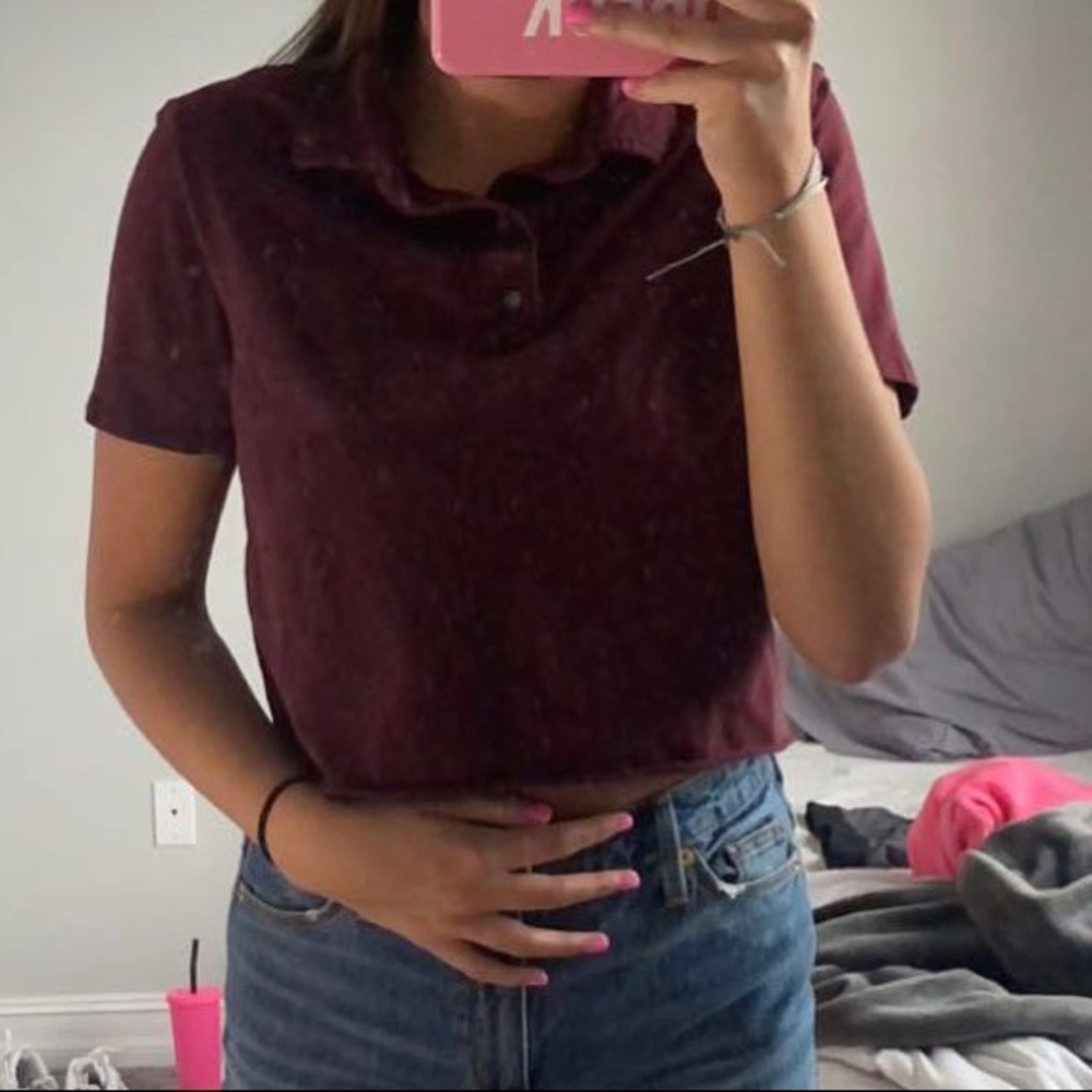 Collar crop top!!